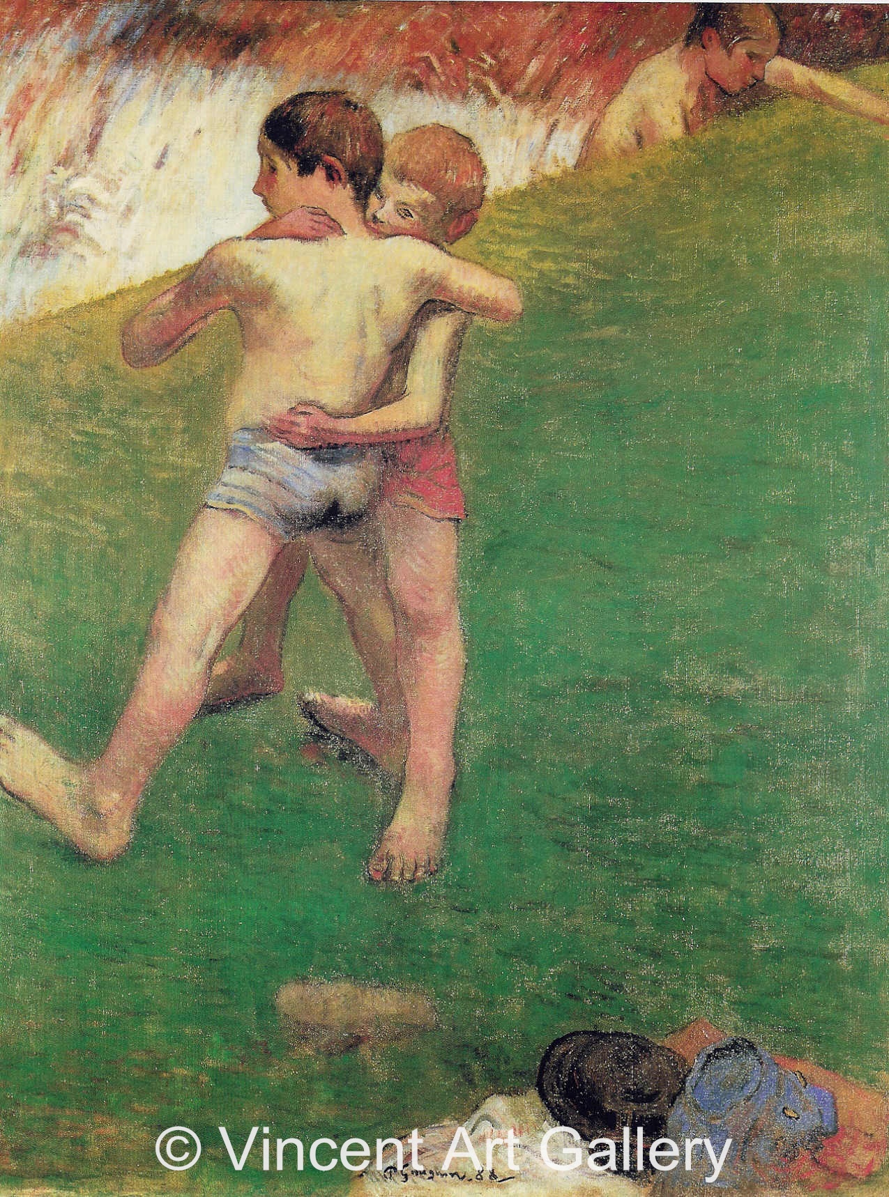 A3601, GAUGUIN, Children Wrestling, 1888